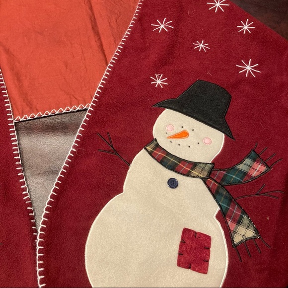 Vintage Snowman Embroidered Scarf - Picture 6 of 7